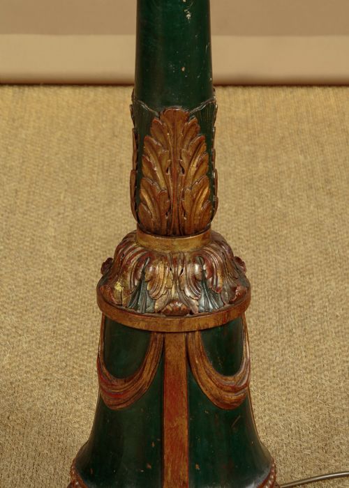 PAINTED STANDARD LAMP C1930 - ADDITIONAL PHOTO 6