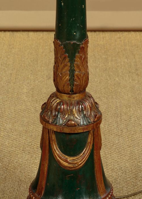 PAINTED STANDARD LAMP C1930 - ADDITIONAL PHOTO 7