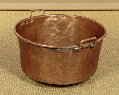 Large Copper Log Bin C.1890