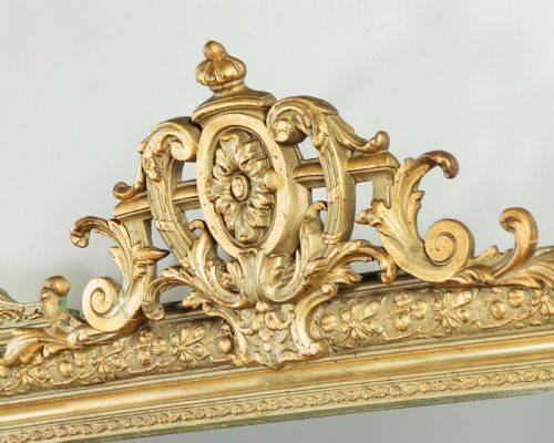 FRENCH GILDED MIRROR C1900 - ADDITIONAL PHOTO 4