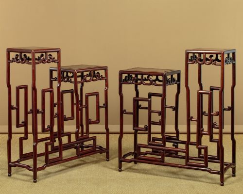 Pair of Chinese Two Tier Stands C.1930