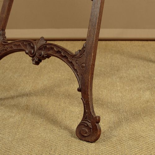 CARVED OAK DISPLAY EASEL C1910 - ADDITIONAL PHOTO 6