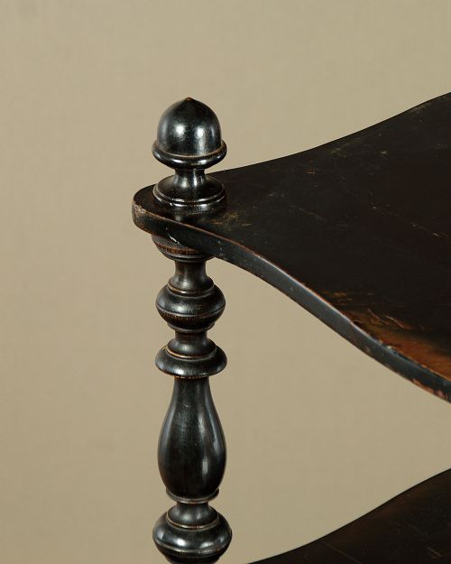 SIX TIER EBONISED DUMB WAITER C1860 - ADDITIONAL PHOTO 5