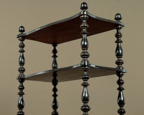 SIX TIER EBONISED DUMB WAITER C1860 - ADDITIONAL PHOTO 7