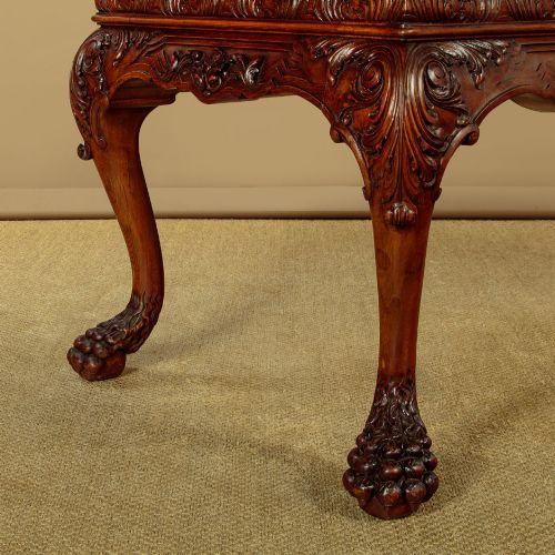 GEORGE II STYLE MARBLE TOP SIDE TABLE C1930 - ADDITIONAL PHOTO 8