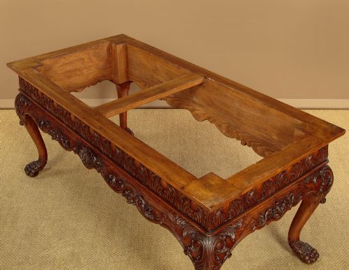 GEORGE II STYLE MARBLE TOP SIDE TABLE C1930 - ADDITIONAL PHOTO 11