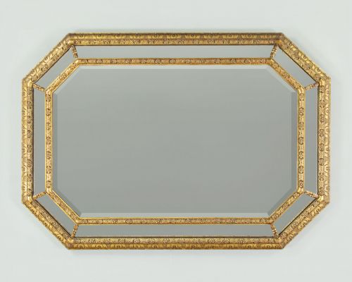 GILDED CUSHION FRAME MIRROR