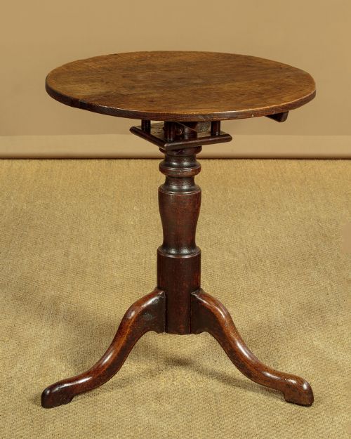 18THC VERNACULAR OAK TRIPOD TABLE C1760 - ADDITIONAL PHOTO 2