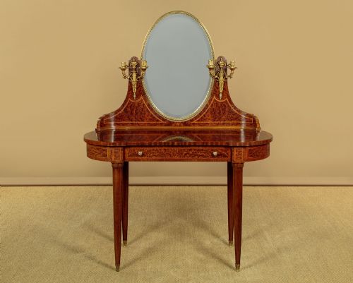 French Amboyna & Gilt Dressing Table C.1930