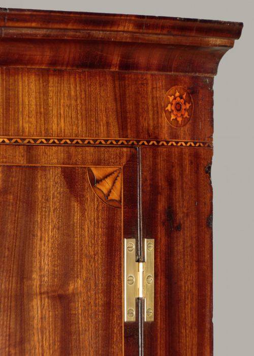 GEORGE III INLAID MAHOGANY BOW FRONT CORNER CUPBOARD C1810 - ADDITIONAL PHOTO 3