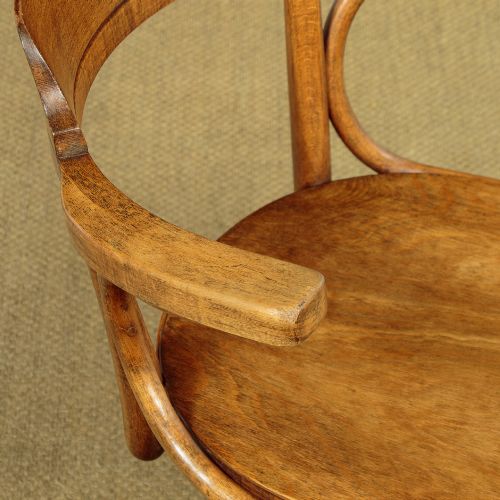 PAIR OF ADJUSTABLE BENTWOOD DESK CHAIRS BY THONET C1910 - ADDITIONAL PHOTO 5