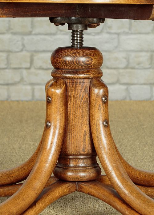 PAIR OF ADJUSTABLE BENTWOOD DESK CHAIRS BY THONET C1910 - ADDITIONAL PHOTO 7