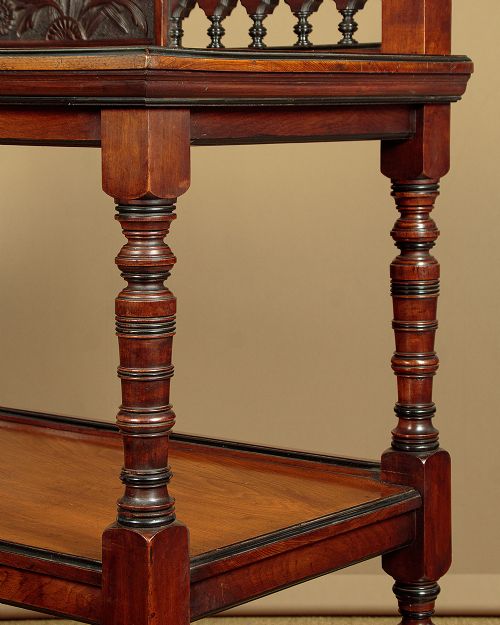 AESTHETIC MOVEMENT WALNUT BUFFET C1880 - ADDITIONAL PHOTO 7