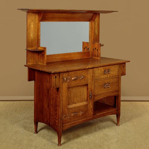 LIBERTY STYLE ARTS CRAFTS OAK DRESSER C1905