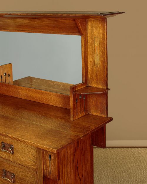 LIBERTY STYLE ARTS CRAFTS OAK DRESSER C1905 - ADDITIONAL PHOTO 13