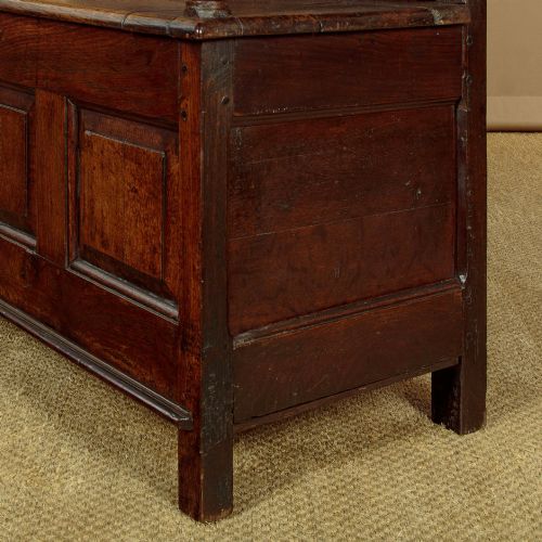 SMALL OAK BOX SETTLE C1760 - ADDITIONAL PHOTO 10