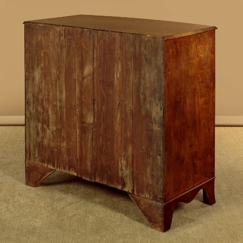 BOW FRONT MAHOGANY CHEST OF DRAWERS C1820 - ADDITIONAL PHOTO 12