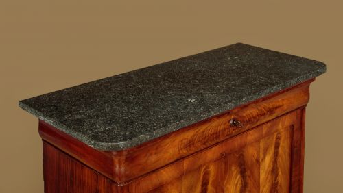 LOUIS PHILIPPE FLAME MAHOGANY CUPBOARD C1830 - ADDITIONAL PHOTO 4