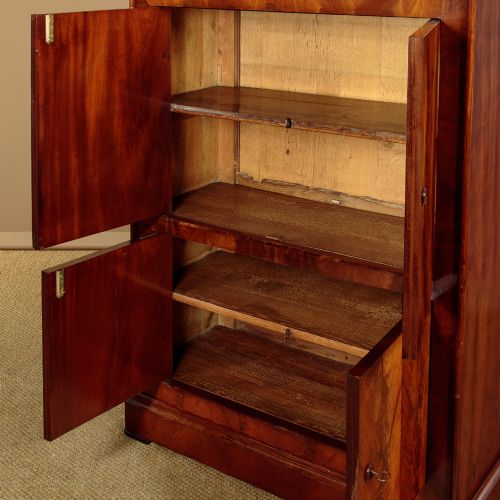 LOUIS PHILIPPE FLAME MAHOGANY CUPBOARD C1830 - ADDITIONAL PHOTO 11
