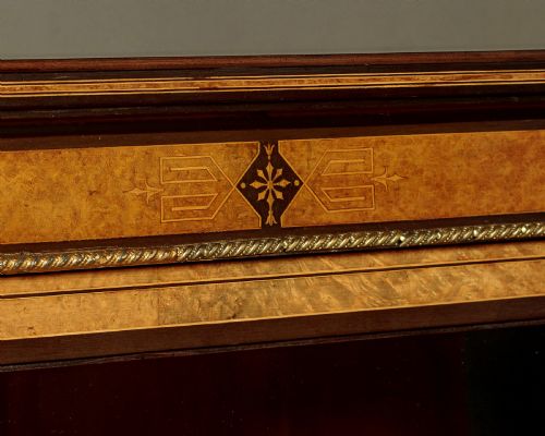 BURR WALNUT EBONIZED CREDENZA C1880 - ADDITIONAL PHOTO 6