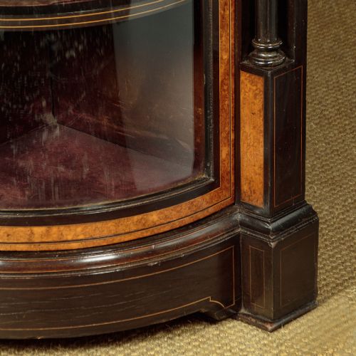 BURR WALNUT EBONIZED CREDENZA C1880 - ADDITIONAL PHOTO 11