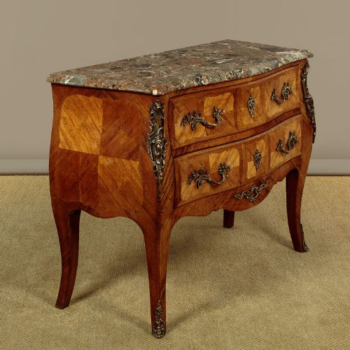 LOUIS XV STYLE BOMBE COMMODE C1930 - ADDITIONAL PHOTO 1