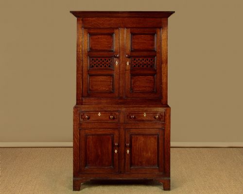 WELSH OAK BREAD CHEESE CUPBOARD C1820 - ADDITIONAL PHOTO 2