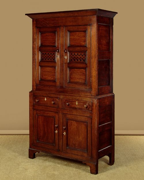 WELSH OAK BREAD CHEESE CUPBOARD C1820 - ADDITIONAL PHOTO 3