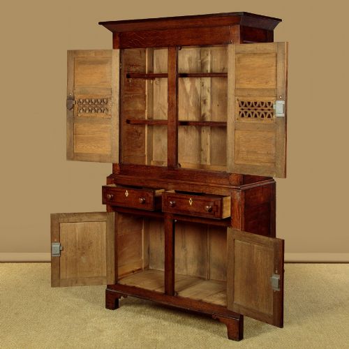 WELSH OAK BREAD CHEESE CUPBOARD C1820 - ADDITIONAL PHOTO 4