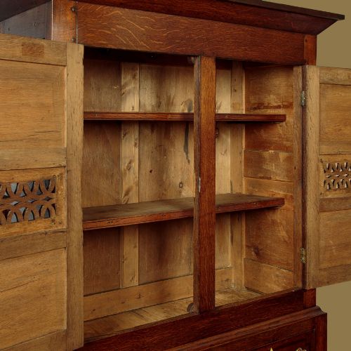 WELSH OAK BREAD CHEESE CUPBOARD C1820 - ADDITIONAL PHOTO 7