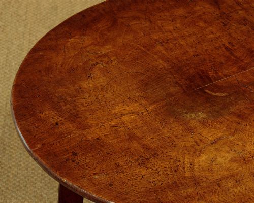 POLLARD OAK TOP CRICKET TABLE C1850 - ADDITIONAL PHOTO 4