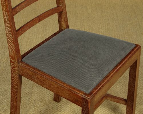 SET OF FOUR HEALS LIMED OAK DINING CHAIRS C1930 - ADDITIONAL PHOTO 5