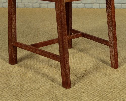 SET OF FOUR HEALS LIMED OAK DINING CHAIRS C1930 - ADDITIONAL PHOTO 9