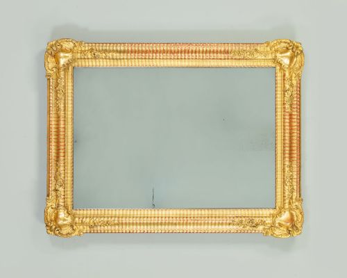 FRENCH GILTWOOD WALL MIRROR C1890 - ADDITIONAL PHOTO 2