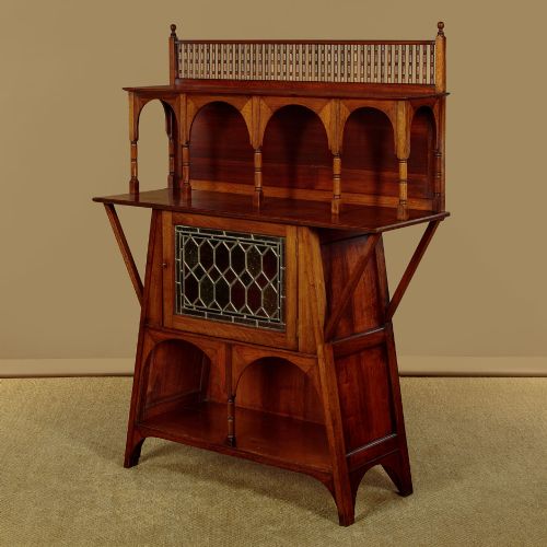 LIBERTY CO ARTS CRAFTS SIDE CABINET C1895 - ADDITIONAL PHOTO 2