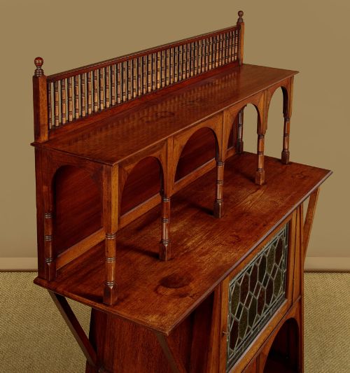 LIBERTY CO ARTS CRAFTS SIDE CABINET C1895 - ADDITIONAL PHOTO 4
