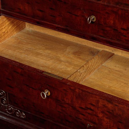LOUIS PHILIPPE MAHOGANY CHEST OF DRAWERS C1850 - ADDITIONAL PHOTO 6