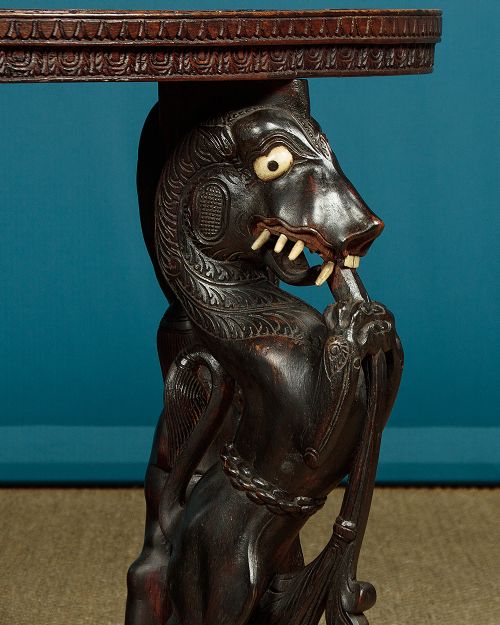 ANGLO INDIAN COFFEE TABLE C1900 - ADDITIONAL PHOTO 4