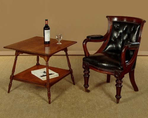 LOW ARTS CRAFTS SIDE TABLE C1900 - ADDITIONAL PHOTO 1