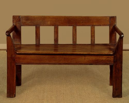 SMALL HALL BENCH C1820 - ADDITIONAL PHOTO 1