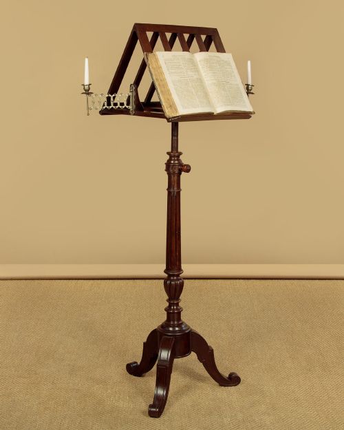 ADJUSTABLE DUET MUSIC STAND OR LECTERN C1900 - ADDITIONAL PHOTO 1