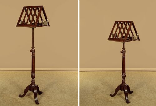 ADJUSTABLE DUET MUSIC STAND OR LECTERN C1900 - ADDITIONAL PHOTO 2