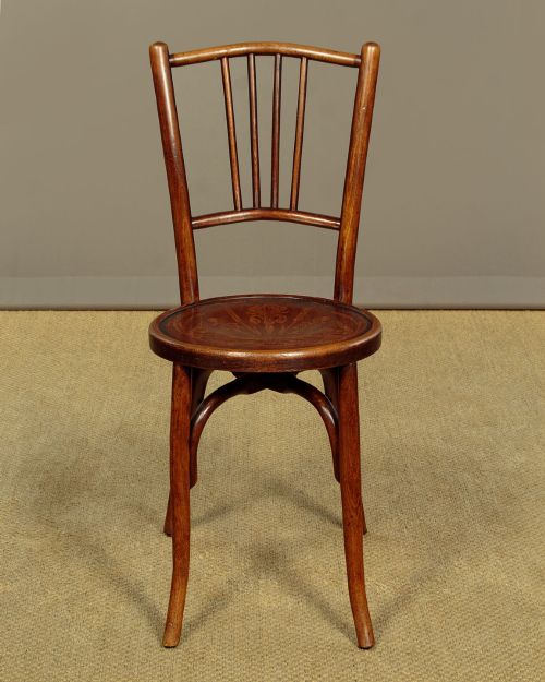 SET OF FOUR BENTWOOD BISTRO DINING CHAIRS BY CODINA C1900 - ADDITIONAL PHOTO 2