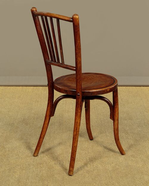 SET OF FOUR BENTWOOD BISTRO DINING CHAIRS BY CODINA C1900 - ADDITIONAL PHOTO 9