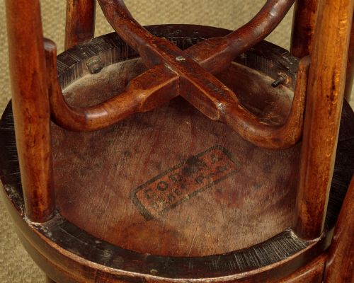 SET OF FOUR BENTWOOD BISTRO DINING CHAIRS BY CODINA C1900 - ADDITIONAL PHOTO 11