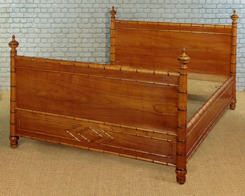 Faux Bamboo Double Bed C.1890