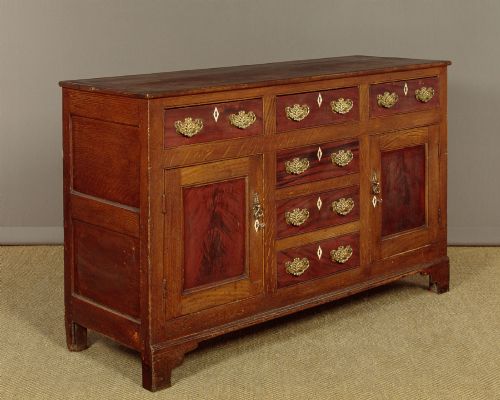 Painted Pine Kitchen Dresser Base C.1840