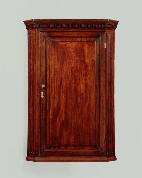 Small Mahogany Corner Cupboard C.1800