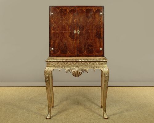 Small Cabinet on Silver Gilt Stand C.1930