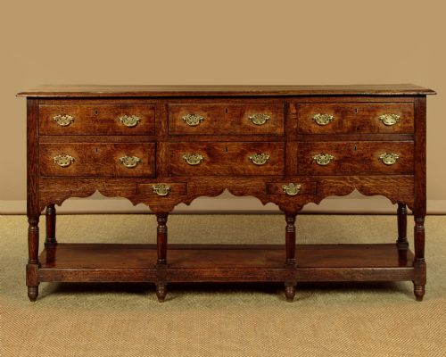 Welsh Dresser Base with Eight Drawers and a Potboard C.1810